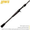 Lews Custom Lite Casting Fishing Rod, HM85 Graphite Rod, Stainless Steel Guides with Titanium Oxide Inserts, Split-Grip Handle, Black view 4