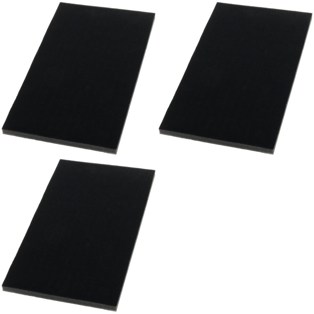 3 Black Deluxe Foam Tray Insert 144 Slot Ring Jewelry Display