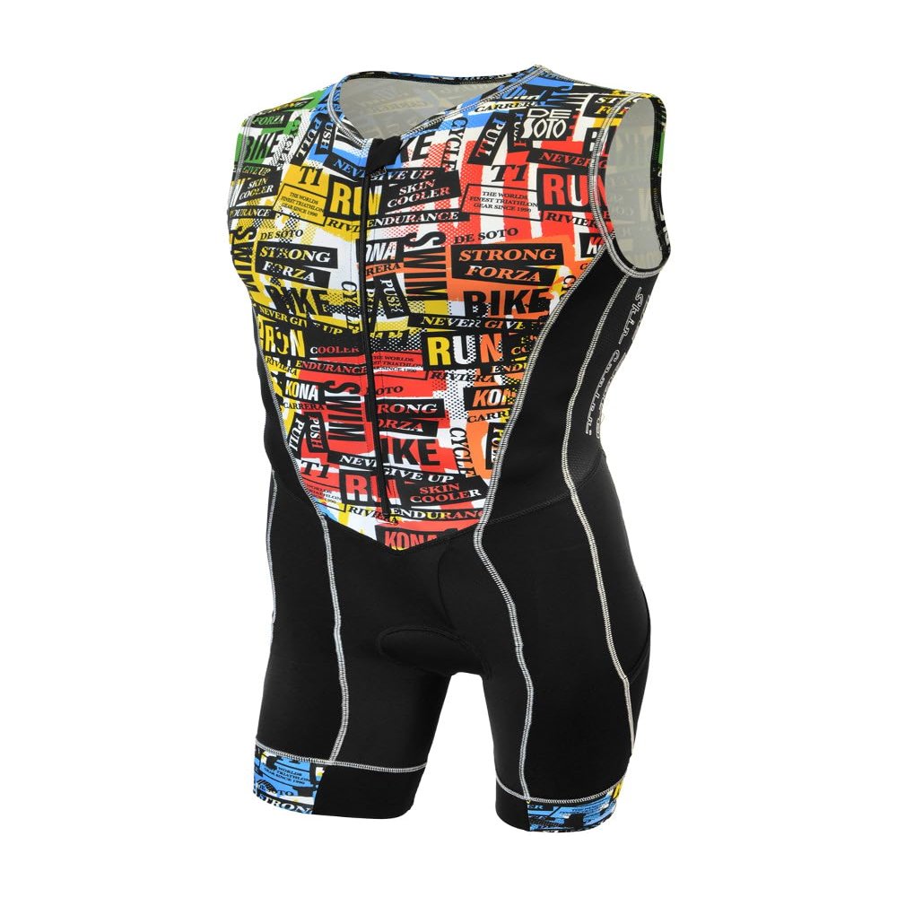 De Soto Forza Triathlon Flisuit - FFT (XX-Large, Newsprint)