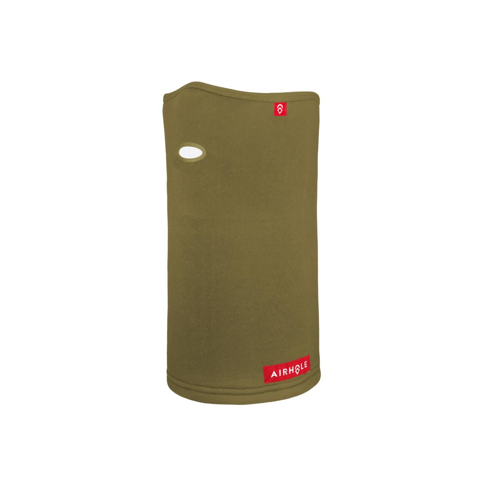 Airhole Unisex Airtube Ergo Polar Fleece Cold Weather Facemask - Olive Oil | Small/Medium