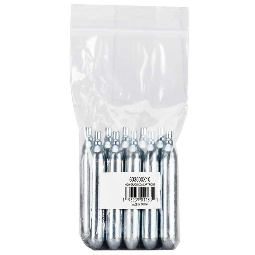 Lancer Tactical 10 Pack (10 Counts) High Grade 12 Gram CO2 Airsoft Cylinder 12g CO2 Cartridge CO2 Tank Pellet Guns, BB Guns and Airsoft Guns