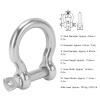 Screw Pin Anchor Shackle, 10Pcs 304 Stainless Steel D Hoop Shackle, Heavy Duty Bow Shape Load Clamp for Survival Rope view 2