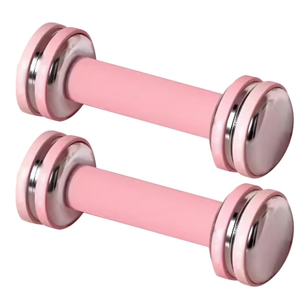 Adjustable Dumbbell Set Pair Home Fitness Exercise Adjustable Weight, Gym Pure Steel Electroplating Free Weights Set, 4 Weight Options, Gift/Save Space (Color : Yellow, Size : 2.5kg/5.5lb*2pcs)
