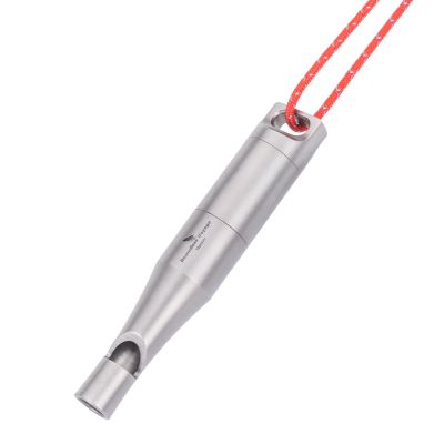 Boundless Voyage Titanium Whistle Emergency Survival Safety Whistles with Lanyard Loud for Outdoor Camping Hiking Coaches Training Sports Keychain Whistle (1 PCS - Ti9017)