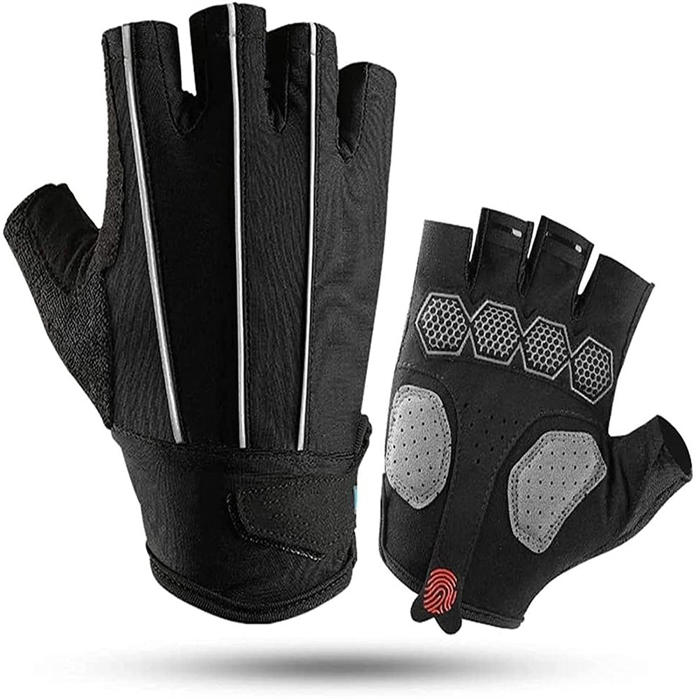 Finger Gloves Sport Gloves Weight Lifting Gloves Exercise Gloves For Men & Women. Fitness Gloves With Full Palm Silicone Padding And Extended Wrist Wraps.Workout Gloves Pull-upCross Training Gym Glo