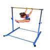Iron Bar Gymnastic Kip Bar for Kids, Extends from 3 FT to 5 FT, Adjustable Height, Robust Curved Legs for Junior Gymnastics Home Training Equipment (Blue) view 1