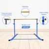 Iron Bar Gymnastic Kip Bar for Kids, Extends from 3 FT to 5 FT, Adjustable Height, Robust Curved Legs for Junior Gymnastics Home Training Equipment (Blue) view 2