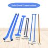 Iron Bar Gymnastic Kip Bar for Kids, Extends from 3 FT to 5 FT, Adjustable Height, Robust Curved Legs for Junior Gymnastics Home Training Equipment (Blue) view 4