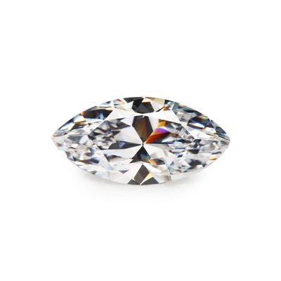 1.5x3~10x20mm AAAAA Marquise Eye Shape White Loose cz Stone Cubic Zirconia Machine Cut Synthetic Gemstone (3.5x7mm 50pcs)