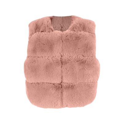 Baby Girls Toddler r Faux Coat Vest Winter Warm Causal Sleeveless Coat Waistcoat Vest (Pink, 1-2 Years)