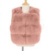 Baby Girls Toddler r Faux Coat Vest Winter Warm Causal Sleeveless Coat Waistcoat Vest (Pink, 1-2 Years) view 2