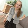 Baby Girls Toddler r Faux Coat Vest Winter Warm Causal Sleeveless Coat Waistcoat Vest (Grey, 3-4 Years) view 4