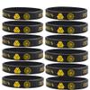 12 Packs Viking Runes Bracelet for Men Women,Nordic Viking Runes Alphabet Valknut Rubber Wristbands Water-proof Silicone Viking Norse Bracelets Norse Mythology Jewelry Viking Amulet Gift view 1