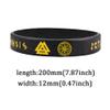 12 Packs Viking Runes Bracelet for Men Women,Nordic Viking Runes Alphabet Valknut Rubber Wristbands Water-proof Silicone Viking Norse Bracelets Norse Mythology Jewelry Viking Amulet Gift view 2
