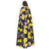 Lemon and Flowers Hooded Cloak Long for Christmas Halloween Cosplay Costumes 59inch view 4