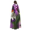 Purple Plum Butterfly Hooded Cloak Long for Christmas Halloween Cosplay Costumes 59inch view 4