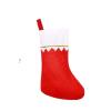 exnox Christmas Stockings Non-Woven Fabric White Gold Rimmed Jaded Christmas Stockings Hanging Bag Green Gold Thread Stockings Christmas Decoration view 2