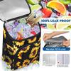 Capolo Cooler Backpack for Men Women Insulated Backpack Cooler Leak Proof Large Capacity Thermal Bag Beverage Soft Cooler Bag Lunch Backpack for Travel Picnic Hiking Sunflower 30 Cans view 3