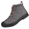 SECHRITE Winter Sneakers for Men Waterproof Booties Anti Slip Thickening Sneakers Outdoor Snow Boots Fur Lined Lace Up Insulated Rubber Winter Warm Sneakers Grey 41 view 1