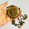Antique Brass Pocket Compass with Leather Case/Gift for Son/to My Son Gifts/Mom to Son Gift (to My Son) view 3