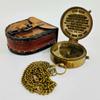 Antique Brass Pocket Compass with Leather Case/Gift for Son/to My Son Gifts/Mom to Son Gift (to My Son) view 4