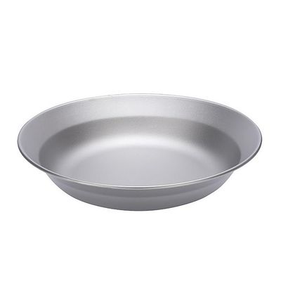 Echeson Pure Titanium Bowl Outdoor Camping Portable Tableware Household Salad Plate (Color : L 3719)