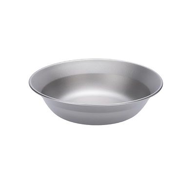 Echeson Pure Titanium Bowl Outdoor Camping Portable Tableware Household Salad Plate (Color : L 3718)