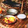 Echeson Pure Titanium Bowl Outdoor Camping Portable Tableware Household Salad Plate (Color : L 3718) view 3