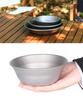 Echeson Pure Titanium Bowl Outdoor Camping Portable Tableware Household Salad Plate (Color : L 3718) view 4