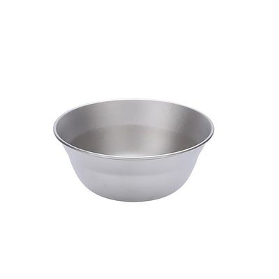 Echeson Pure Titanium Bowl Outdoor Camping Portable Tableware Household Salad Plate (Color : S 3711)