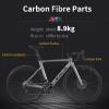 SAVADECK Carbon Road Bike, T800 Carbon Fiber Frame 700C Racing Bicycle with 105 R7000 22 Speed Groupset and Mechanical Disc Brake, Ultra-Light Carbon Bike for Adult view 2