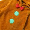 Adobabirl Baby Gingerbread Costume Boy Girl Christmas Outfit Gingerbread Onesie Footies Romper with Hat Cute Cosplay Outfit (Hoodie Gingerbread Costume,3-6 Months) view 4