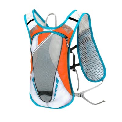 12L Hydration Backpack,Running Hydration Pack with Adjustable Straps and Multi-Pocket DesignWater Pack for Festivals, Raves, Hiking, Biking, Climbing, Running and More (Orange)