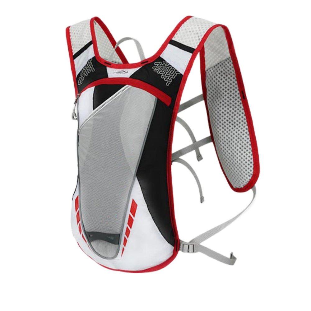 12L Hydration Backpack,Running Hydration Pack with Adjustable Straps and Multi-Pocket DesignWater Pack for Festivals, Raves, Hiking, Biking, Climbing, Running and More (Black)