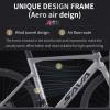 SAVADECK Carbon Road Bike, T800 Carbon Fiber Frame 700C Racing Bicycle with 105 R7000 22 Speed Groupset and Mechanical Disc Brake, Ultra-Light Carbon Bike for Adult view 4