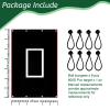 Vaolvpant Baseball Softball Backstop with Strike Zone Black Vinyl Batting Cage Backdrop and Net Saver Durable Facility Backstops for Pitching Outdoors 600D Regtangular Baseballs Backstop4X6FT view 2