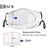 Reusable Cloth Face Masks with 2 Filters Egypt-Egyptian-Flag-Soccer Washable Face Covering Medium Black view 3