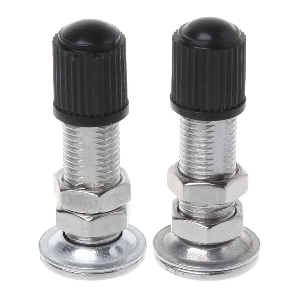 BIBABLYKE 2 pcs 31mm Bicycle Schrader for Valve Ultralight Zinc Alloy MTB Mountain Road Bi as Shown Zinc Alloy