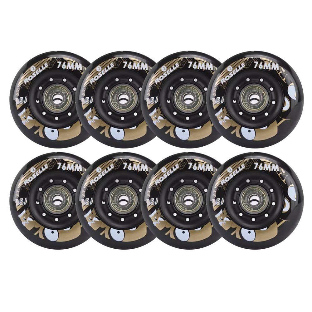 CIRONI 8 Pack 85A Inline Skate Wheels 72MM/76MM/80MM with Bearing, Intended for Roller Blade Wheel Replacement, Roller Skate Wheels,72mm