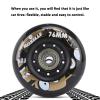 CIRONI 8 Pack 85A Inline Skate Wheels 72MM/76MM/80MM with Bearing, Intended for Roller Blade Wheel Replacement, Roller Skate Wheels,72mm view 2