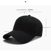 2pcs New Men's All-in-one Breathable Solid Color Baseball Cap Ladies Outdoor Sports Sun Protection Duck Tongue (Black) view 2