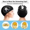 Bigfoot Sasquatch I Believe Swim Cap Comfortable Bathing Cap Durable Swimming Cap Shower Caps for Women Men view 3