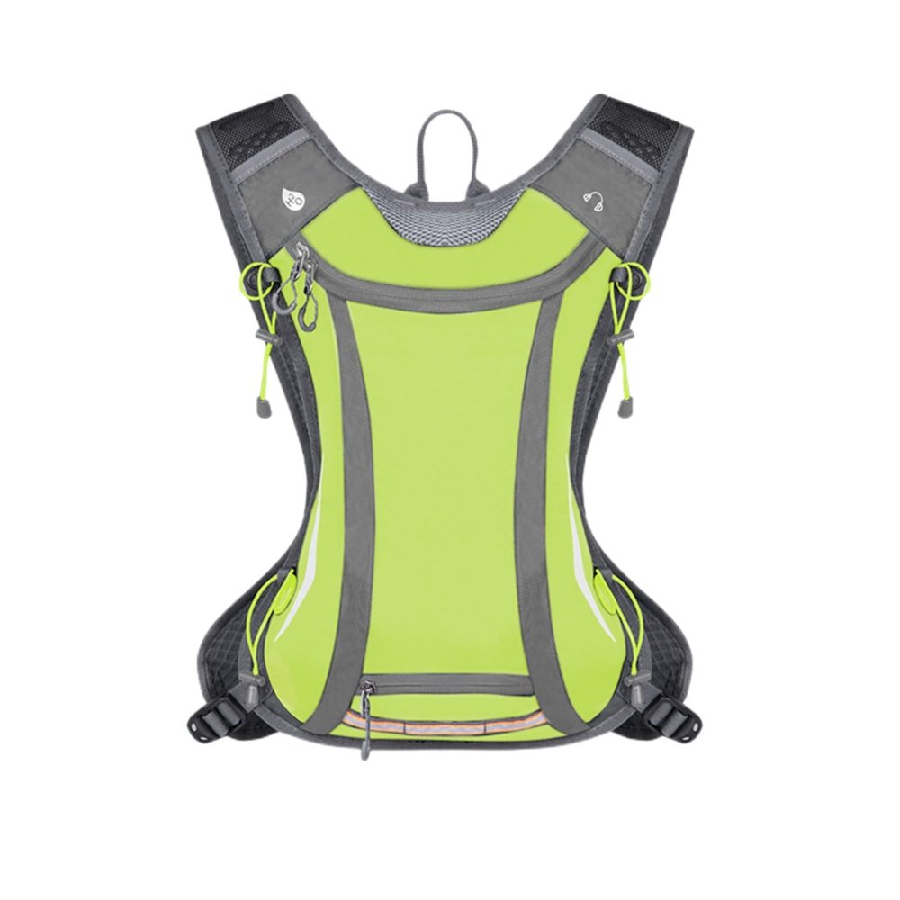 5L Outdoor Cycling Backpack Water BagOff-Road Running BackpackHiking Marathon Backpack Water Bag Equipment BagLightweight Hydration Pack, Running, Hiking, Cycling, Climbing,Skiing (Grass Green)