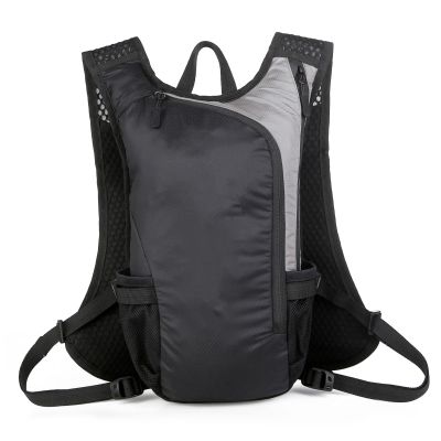 Hydration BackpackHydration Pack for Running WomenSafety Reflective Sports BackpackLightweight Hydration Vest with Water Bladder for Trail Running & Cycling (Black)
