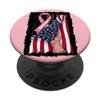 Pink Ribbon Mamaw Breast Cancer Awareness Flag Gifts Items PopSockets Standard PopGrip view 1