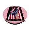Pink Ribbon Mamaw Breast Cancer Awareness Flag Gifts Items PopSockets Standard PopGrip view 2