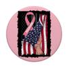Pink Ribbon Mamaw Breast Cancer Awareness Flag Gifts Items PopSockets Standard PopGrip view 3