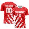Custom Soccer Jerseys Red White for Youth Boys Girls Men Women Personalized Football T-Shirts and Shorts Sets Design Team Outfit Print Your Own Number Name Logo view 2