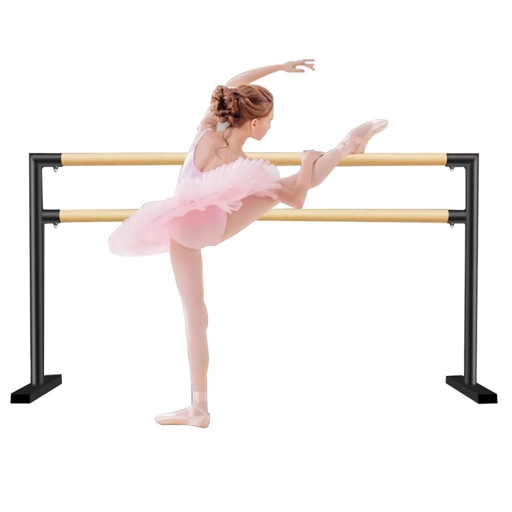 HamoM Ballet Barre Double Layer Ballet Pole, Household Mobile Leg Press Pole, Professional Dance Lever, Can Bear A Weight of 500kg (Size : 2.5M/8.2FT)