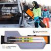 GoHimal Ski Bag and Boot Bag Combo, Padded Skis Bag for Air Travel, Safety Reinforce Ski Carrier Bag Fits for Skis Up to 200 CM and Boots Up To Size US13, Water- resistant Ski Travel Bag view 3